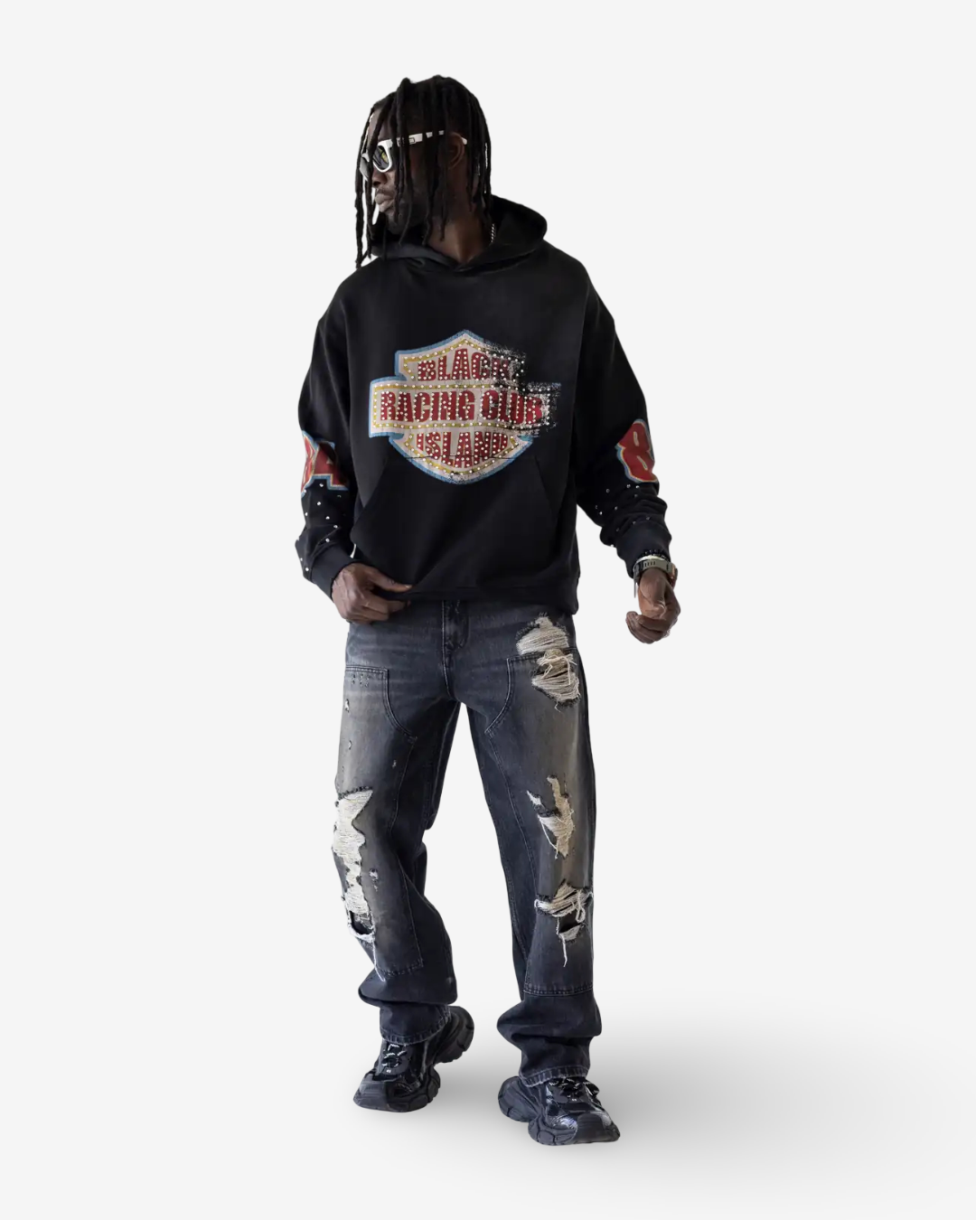 BLACK ISLAND - HOODIE BLACK 1979