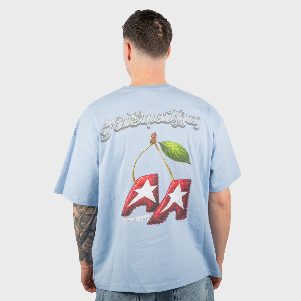 Artsupermoney T Shirt Cherry - Sky