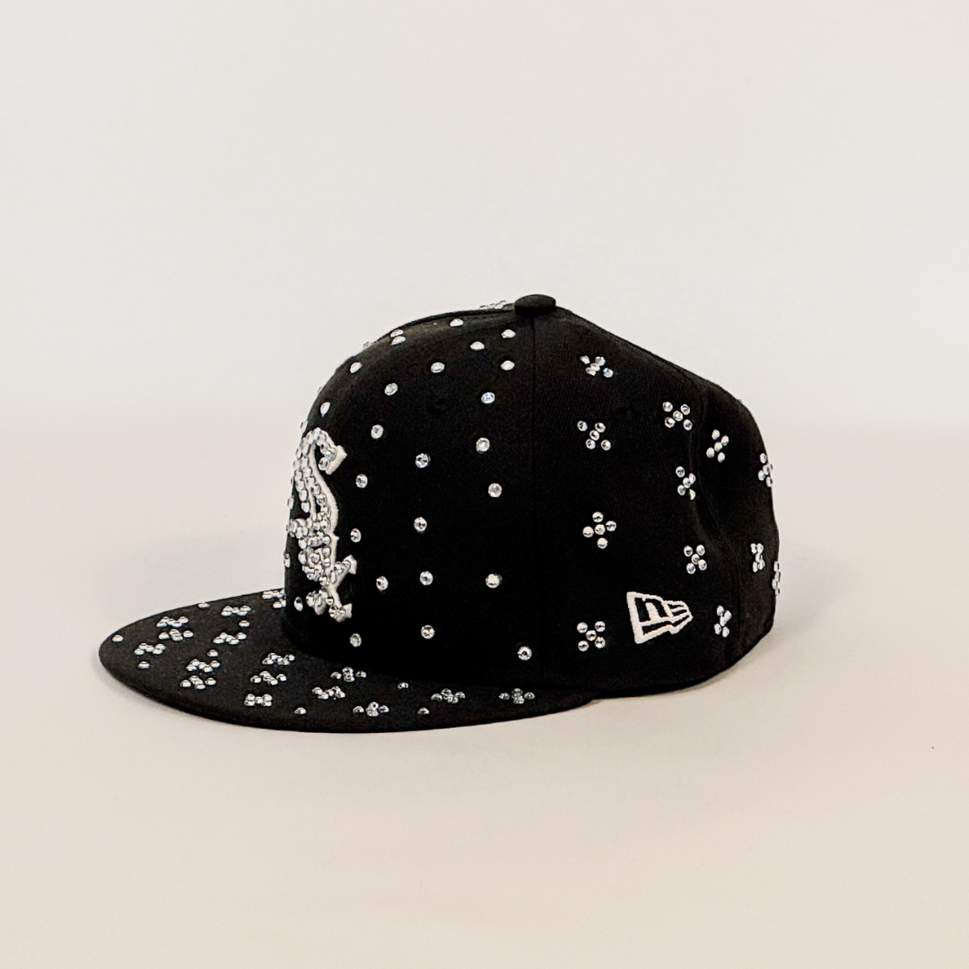 New Era Black - White Sox Chrome Diamond