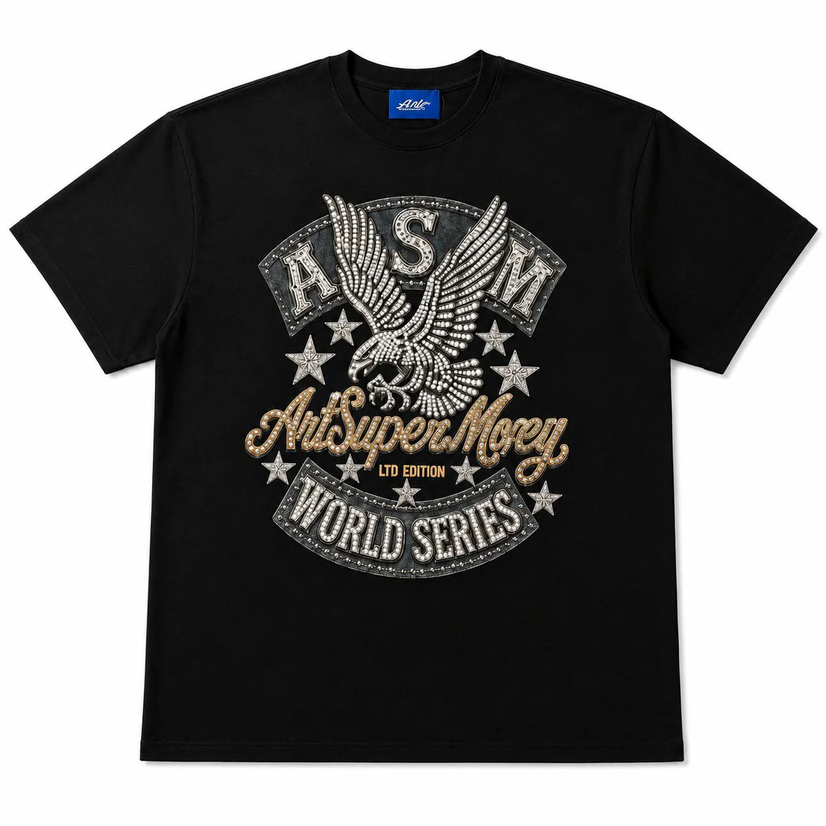 Artsupermoney Tee SuperEagle - Black