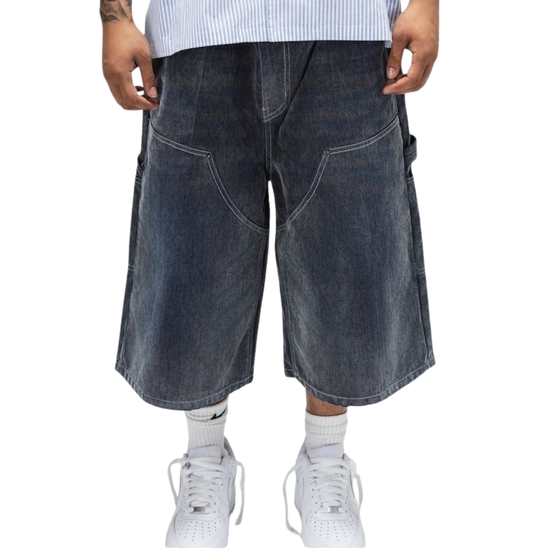 PAPER MONEY - FLOCK JORTS GREY