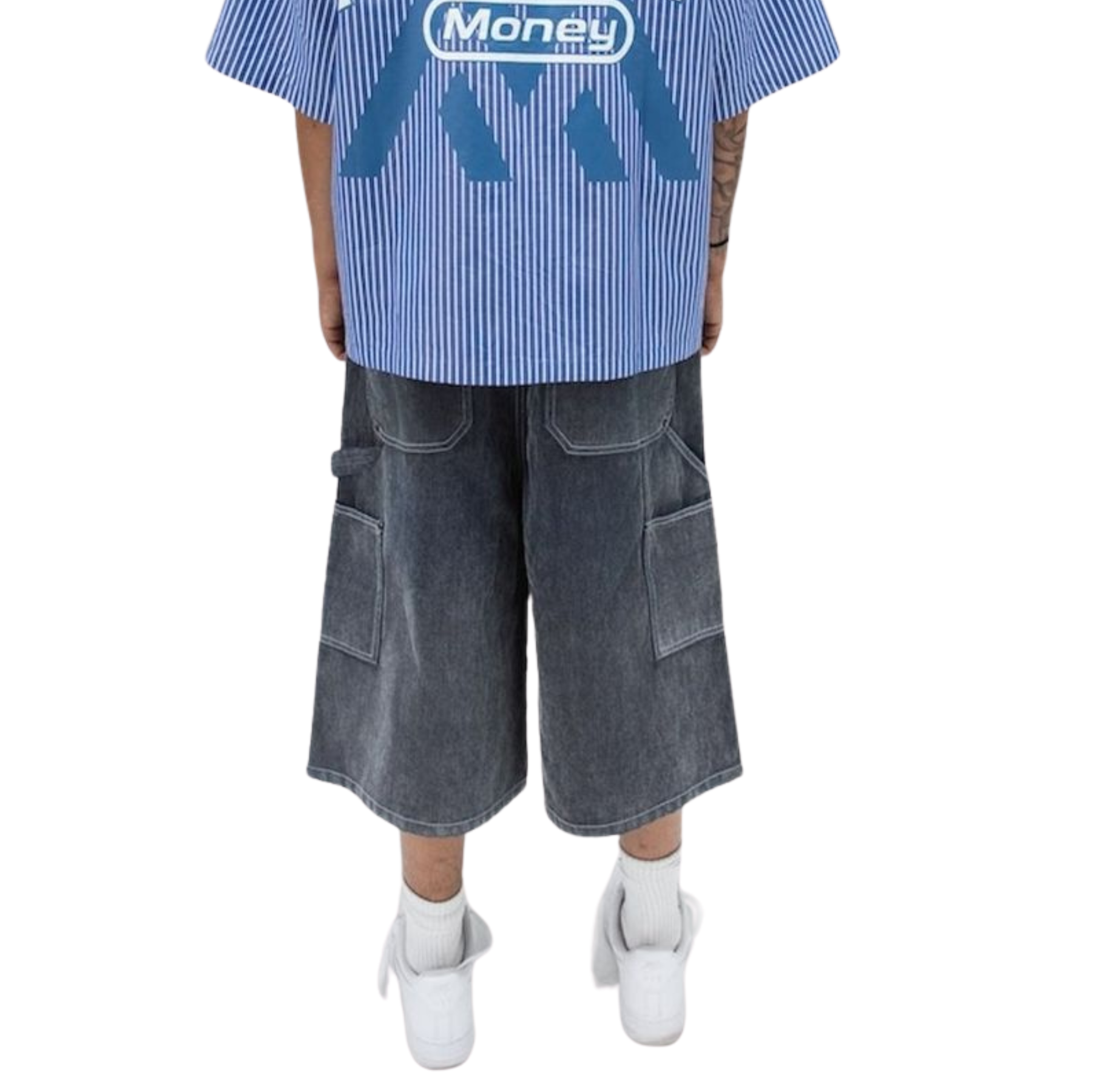 PAPER MONEY - FLOCK JORTS GREY