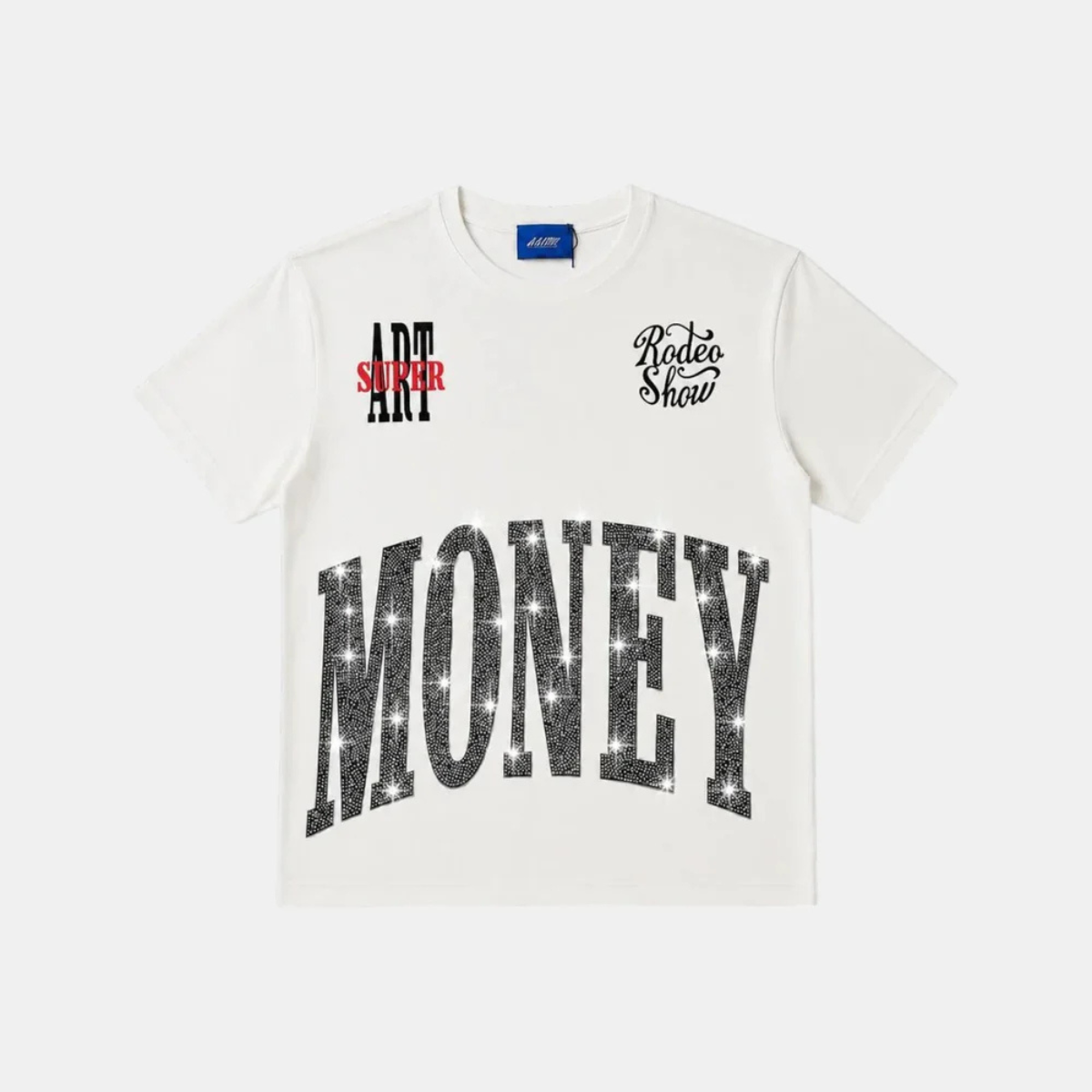 Artsupermoney Tee Crazy Bull - Off White