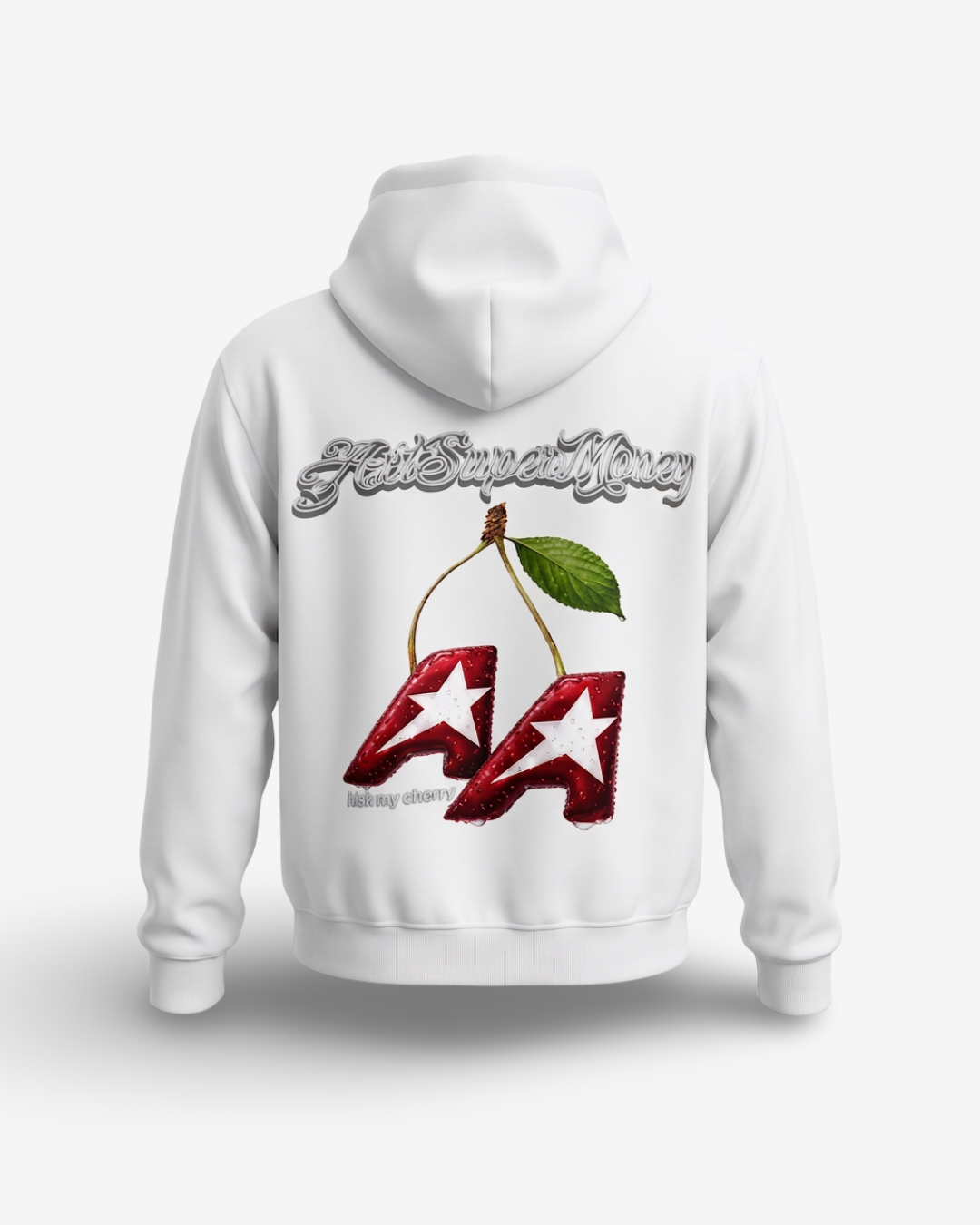 Artsupermoney Zip Hoodie Cherry - Off White
