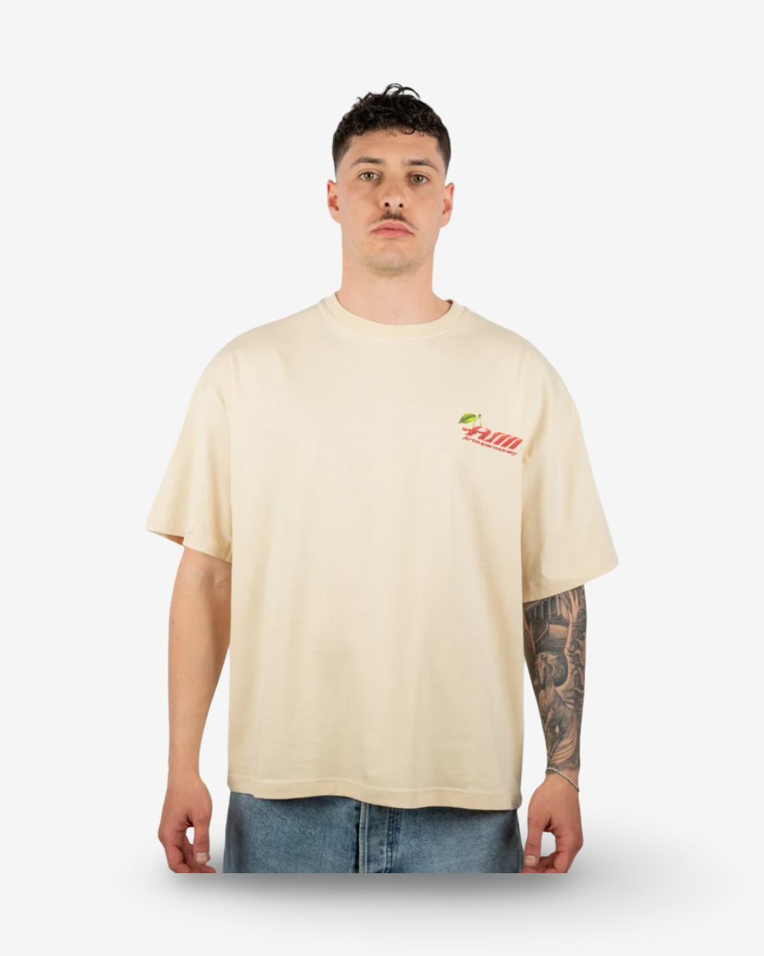 Artsupermoney T Shirt Cherry - Nocciola