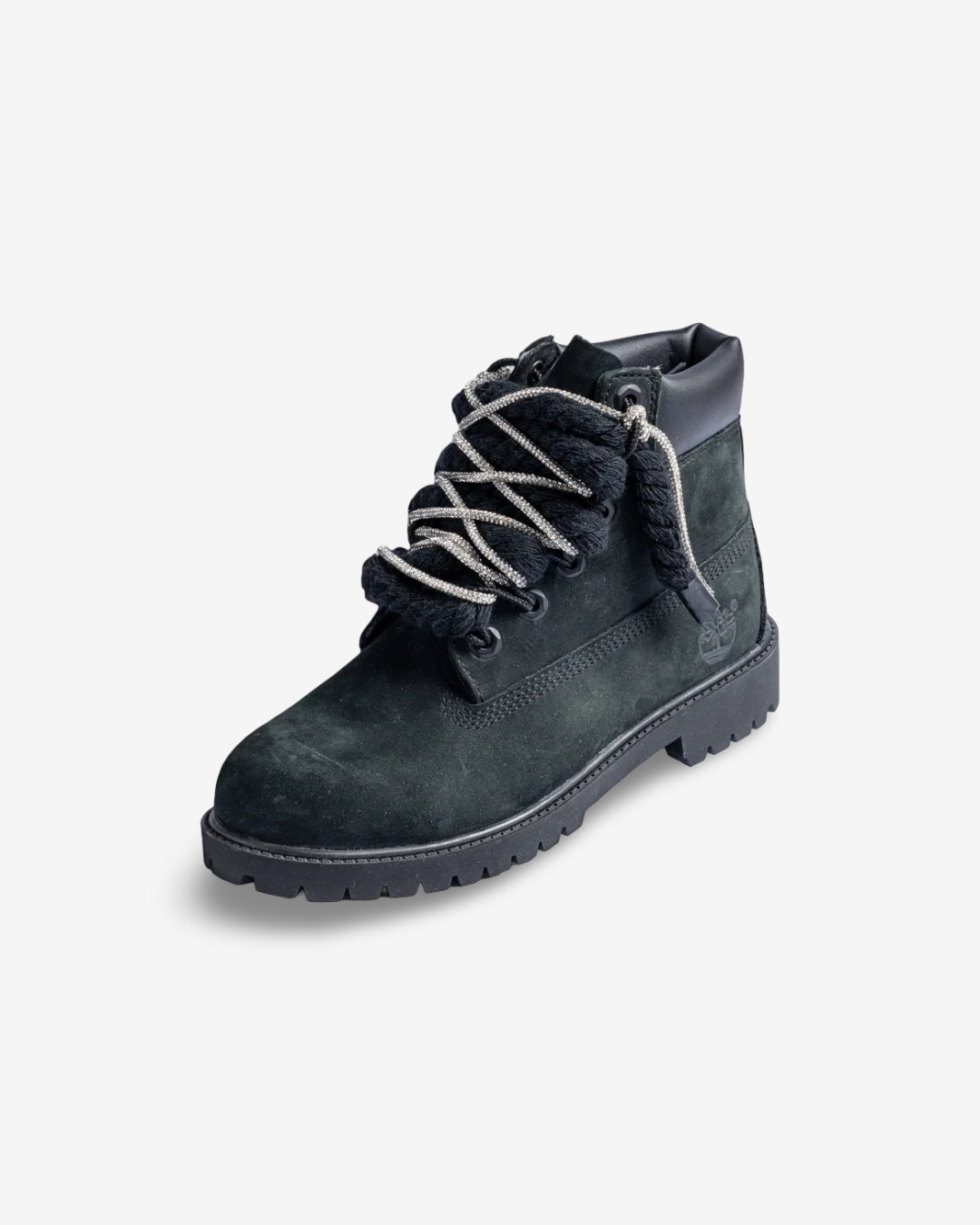 Timberland 6" Premium Black Custom Diamond
