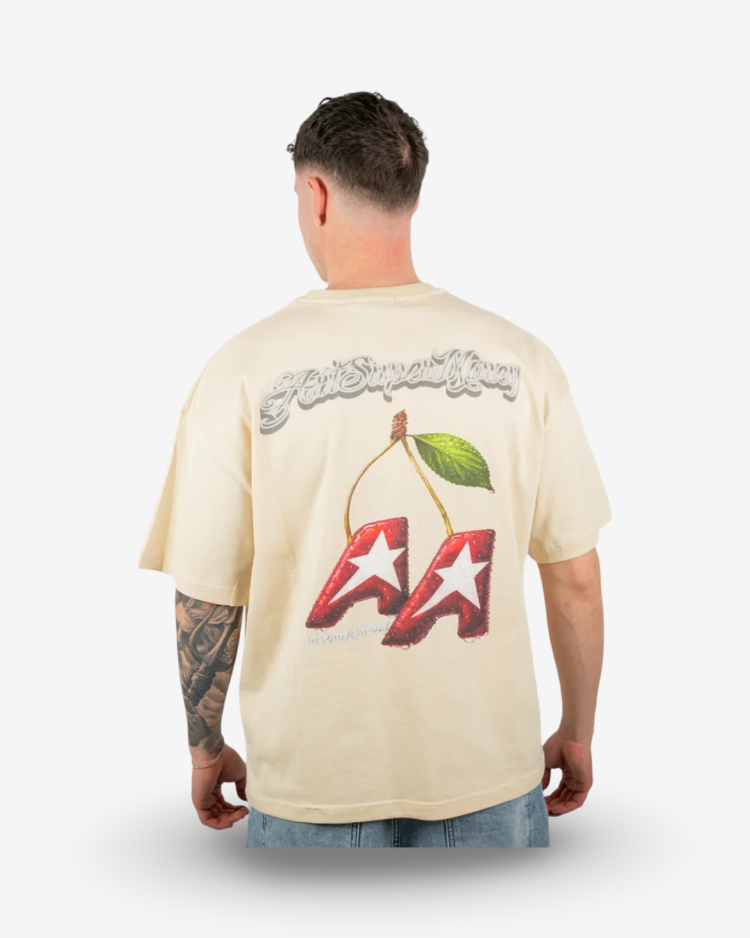 Artsupermoney T Shirt Cherry - Nocciola
