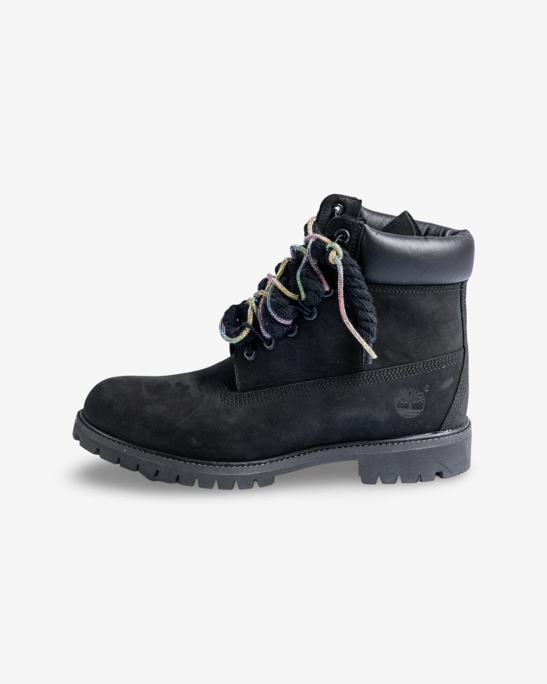 Timberland 6" Premium Black Custom Diamond