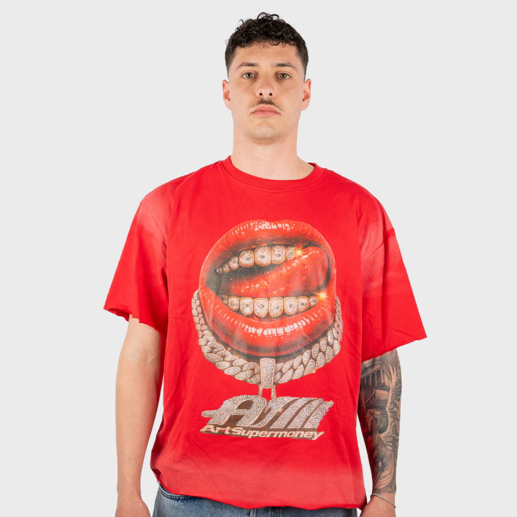 Artsupermoney Tee Grillz - Rosso