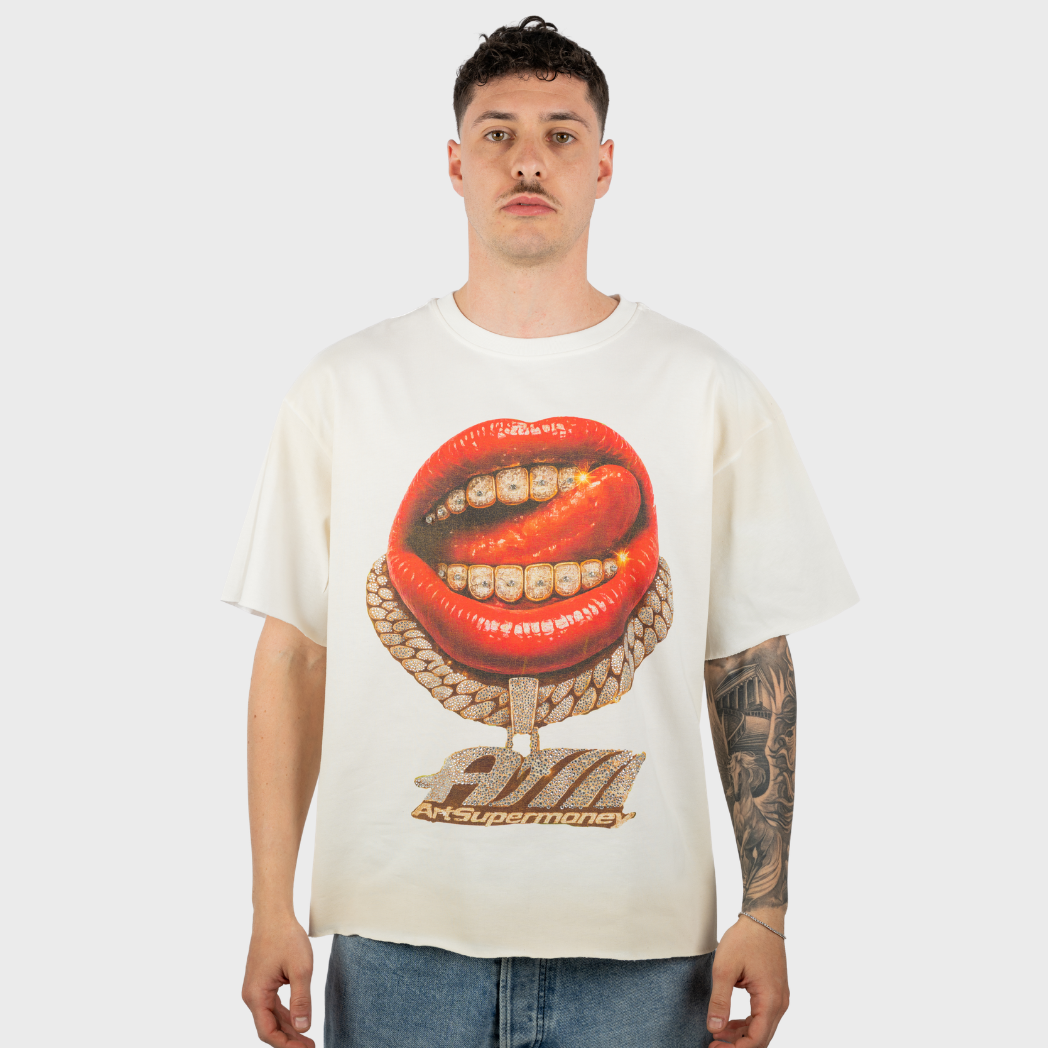 Artsupermoney Tee Grillz - Bianco