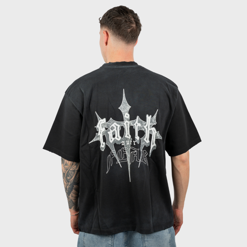 Black Island Oversized Graphic Printed T-Shirt 1987