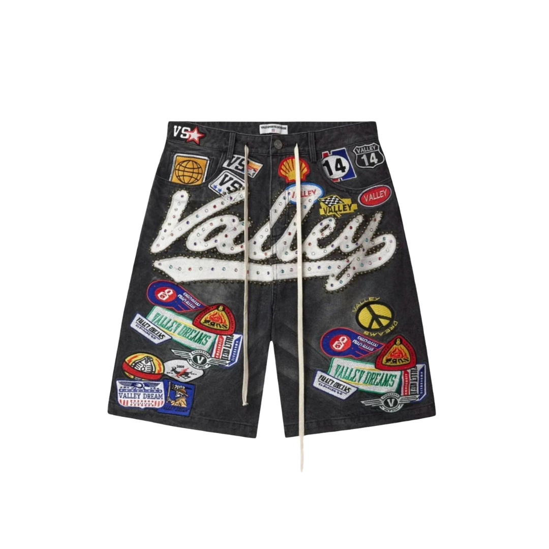 VALLEY - 1980S JORTS BLACK