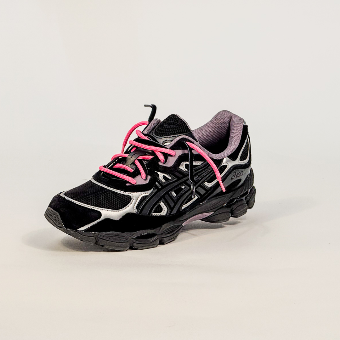ASICS GEL-NYC BLACK PURPLE DOUBLE LACES
