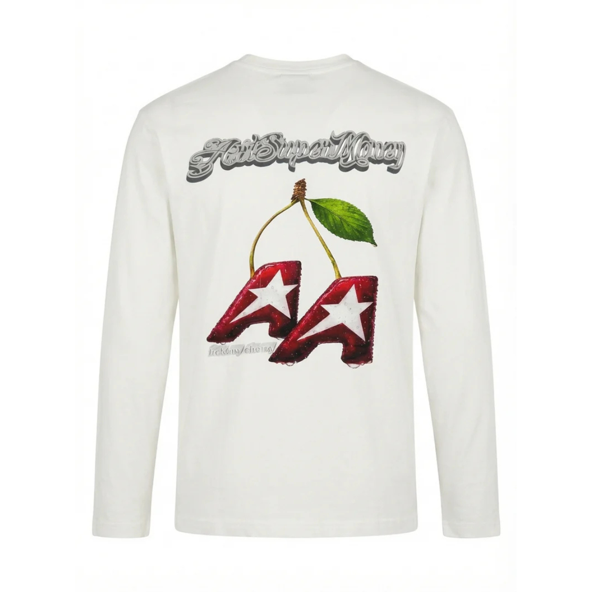 Artsupermoney Long Sleeve Cherry - Off white