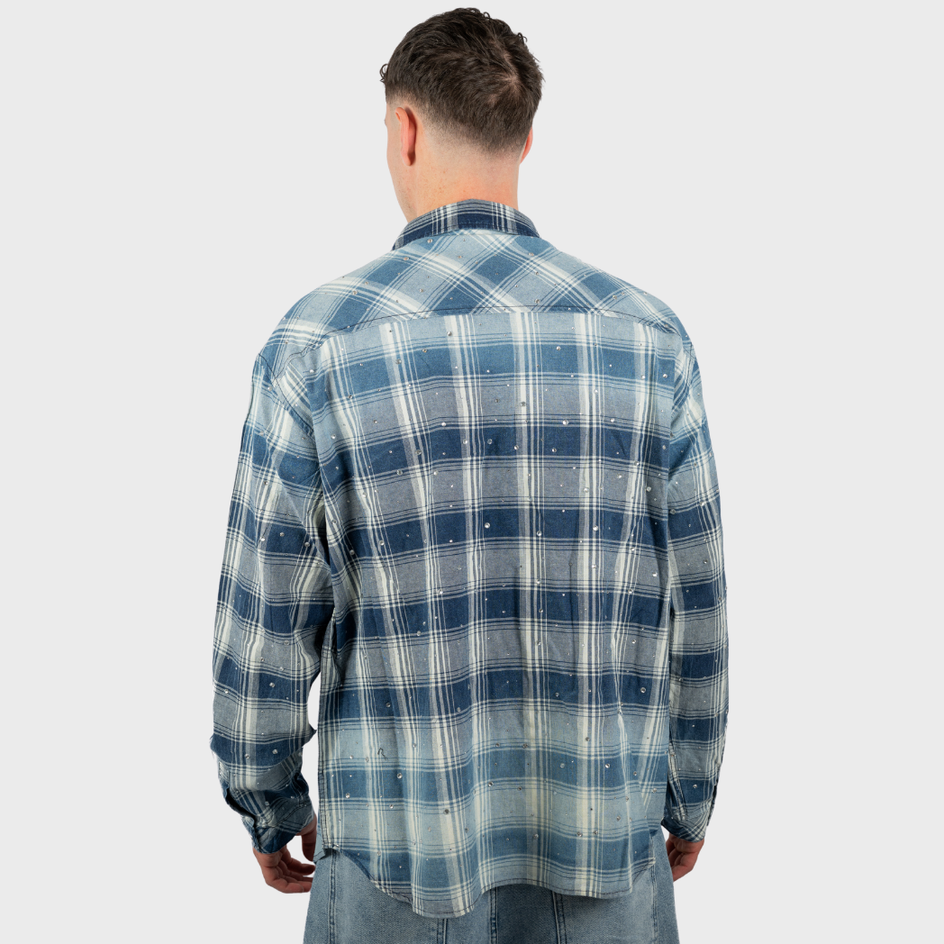 Black Island Crystal Shirt - Blue