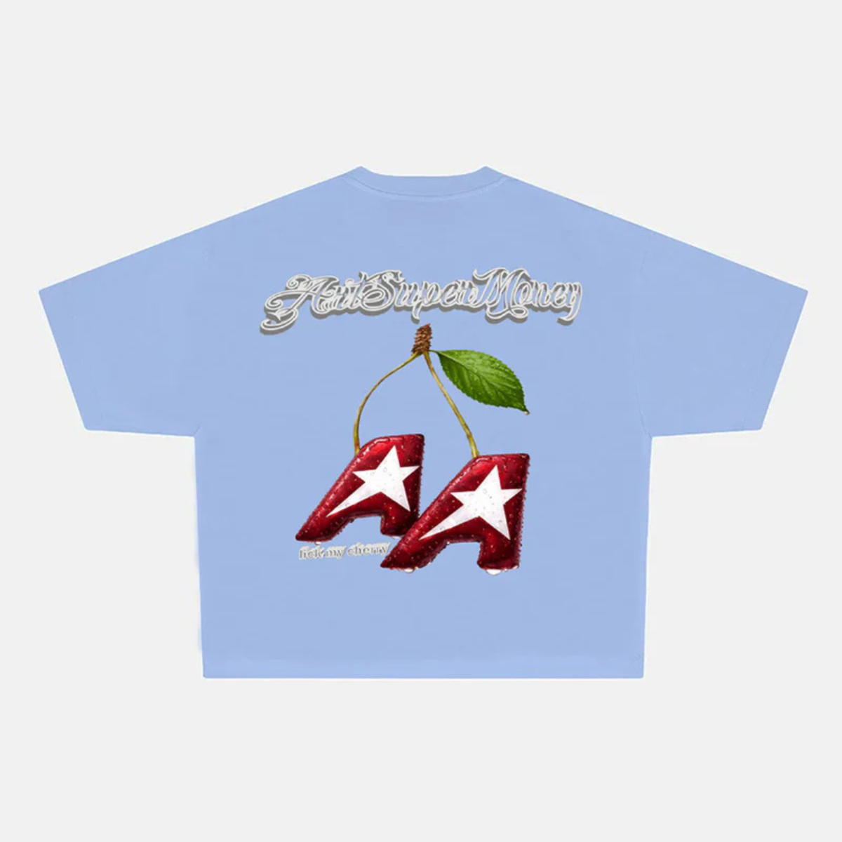 Artsupermoney T Shirt Cherry - Sky