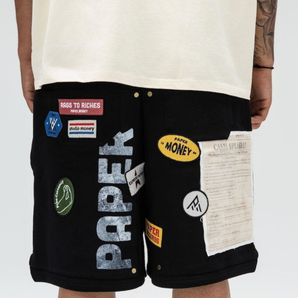 PAPER MONEY - STATES SHORTS BLACK