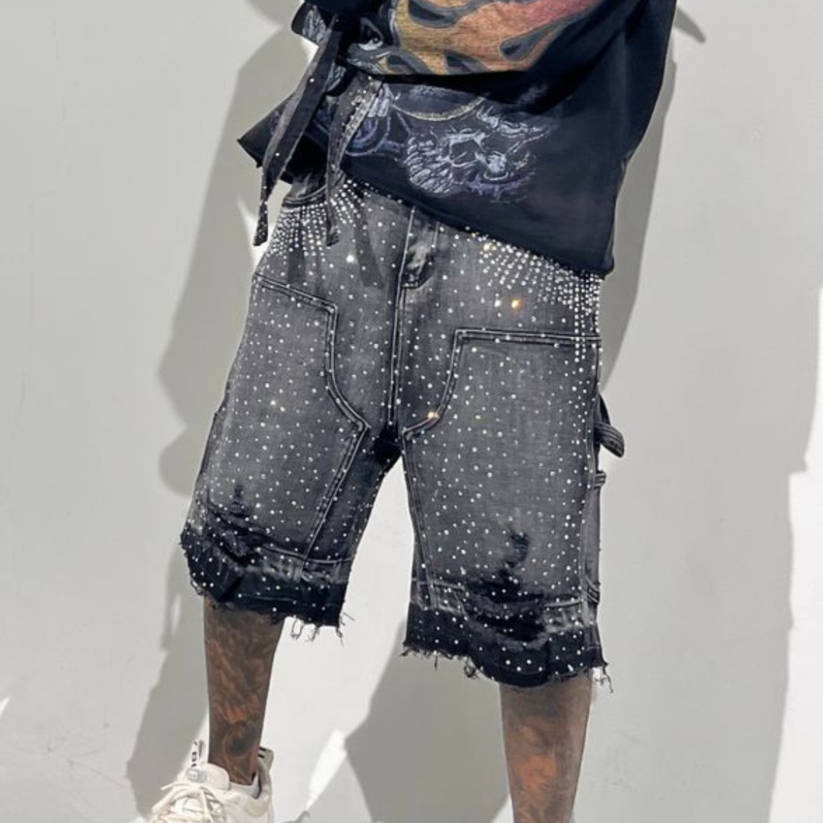 PAPER MONEY - JORTS CRYSTALIZED BLACK