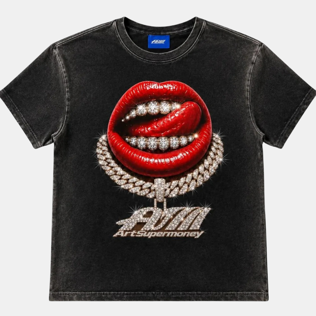 FW 2027 Artsupermoney Tee Grillz - BLK/BLK