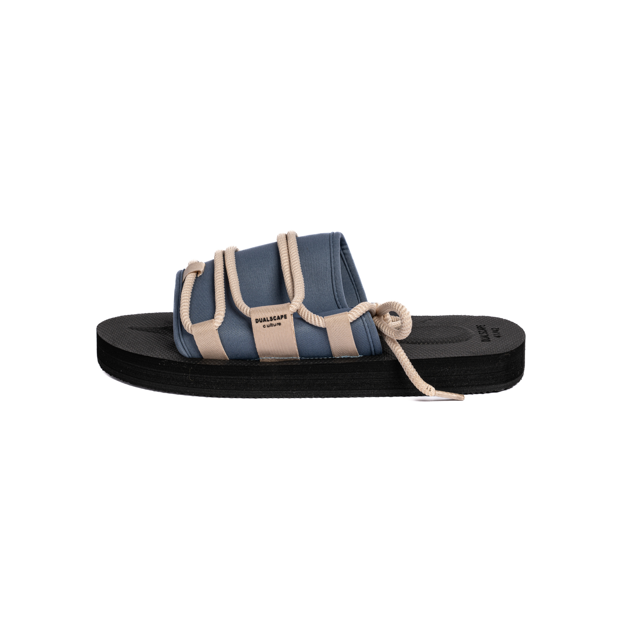 DUALSCAPE CIABATTA ROPE 2026 - NERO/CELESTE POLVERE