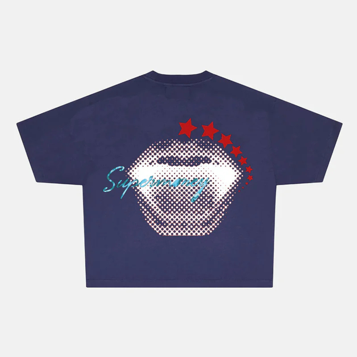 Artsupermoney Tee Pixel - Navy