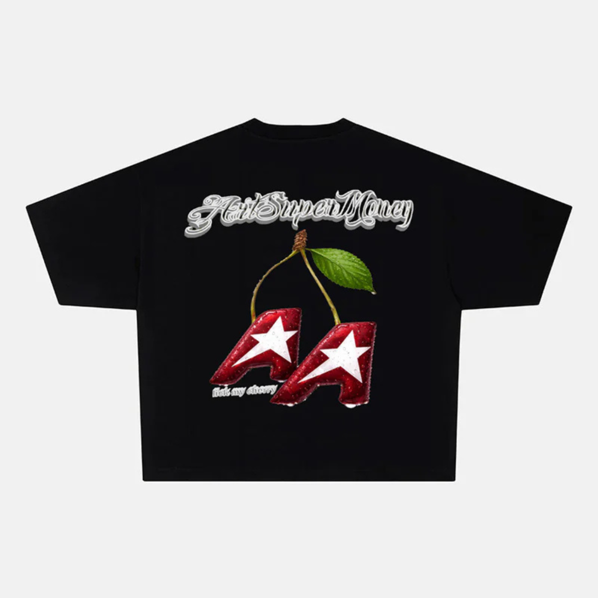 Artsupermoney T Shirt Cherry Nero