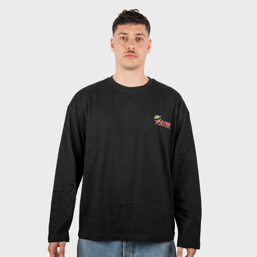 Artsupermoney Long Sleeve Cherry - Nero