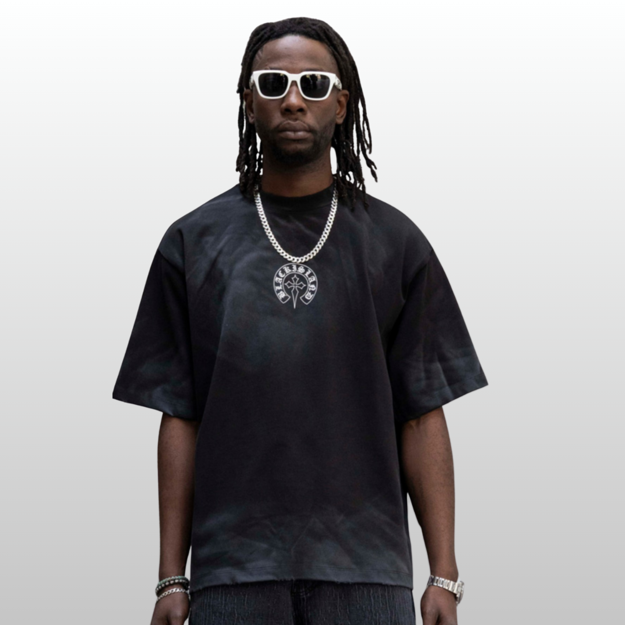 Black Island Oversized Graphic Printed T-Shirt 1987