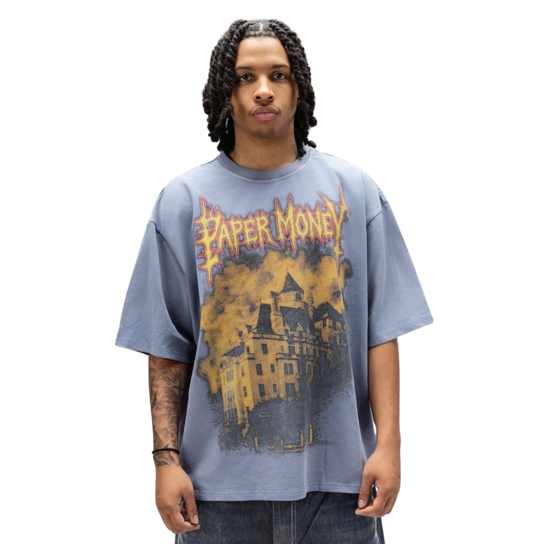PAPER MONEY - MANSION TEE BLUE