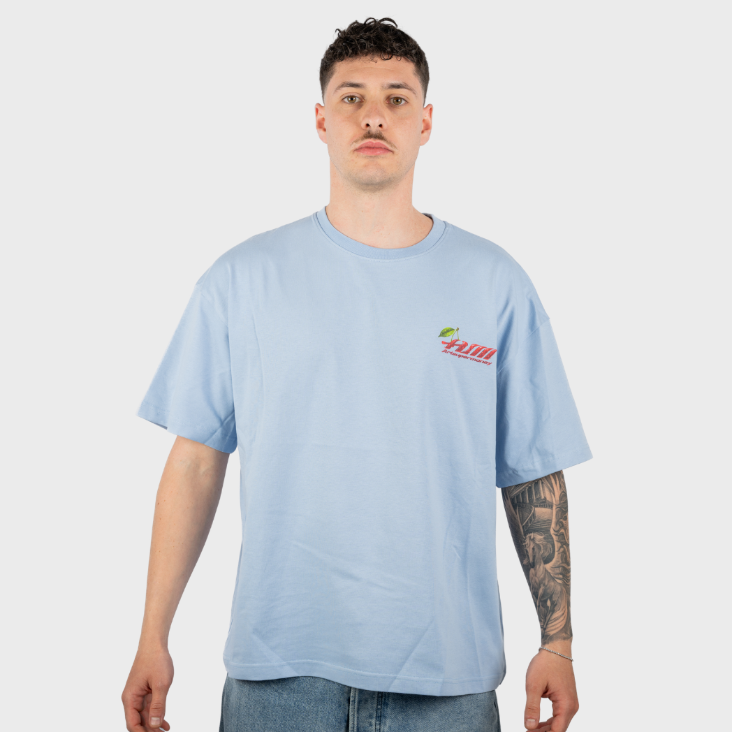Artsupermoney T Shirt Cherry - Sky