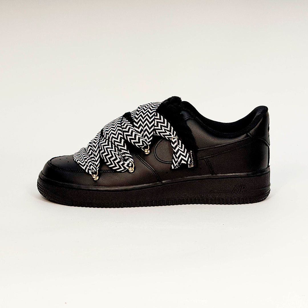 Air Force 1 Black Lanvin Rope Laces Black