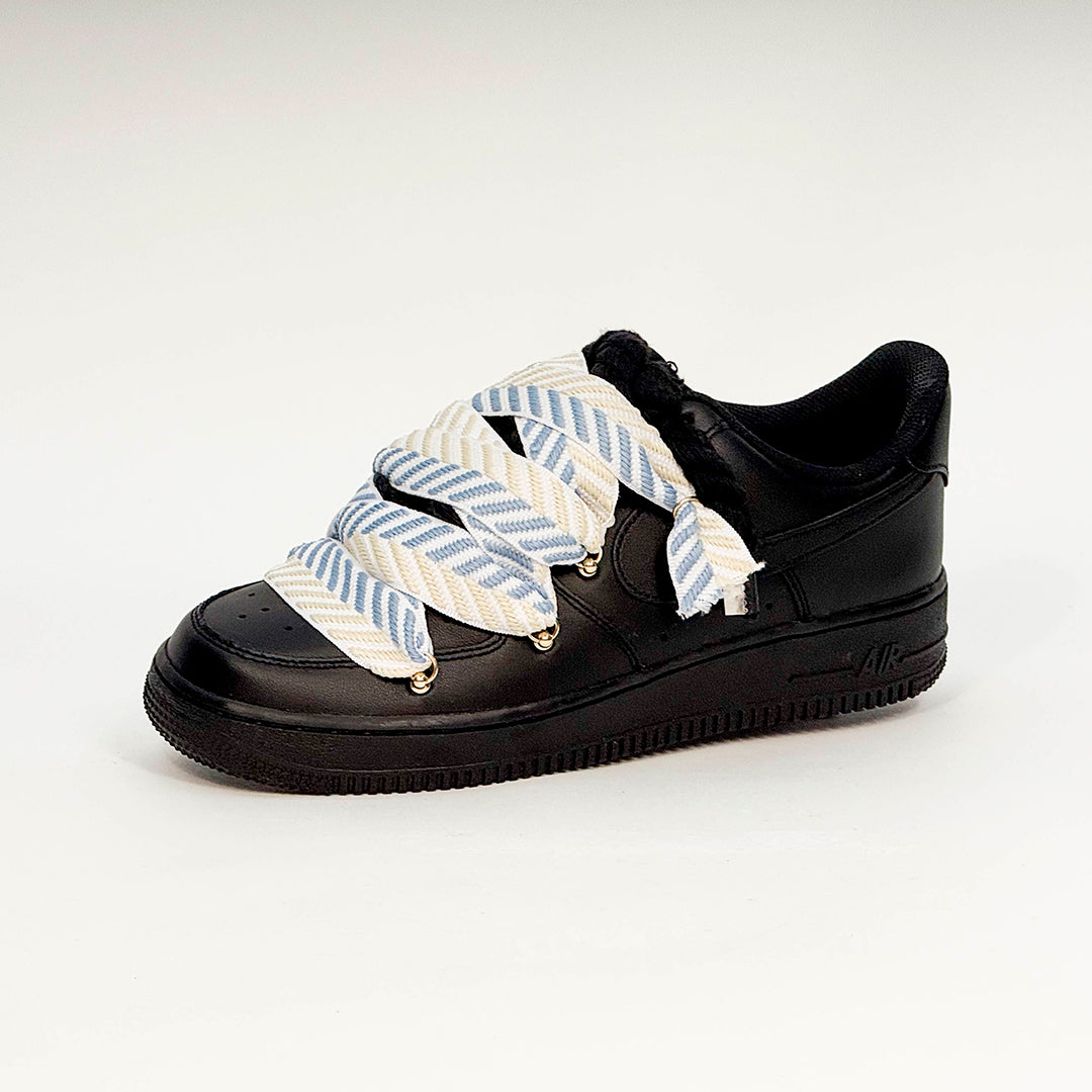 Air Force 1 Black Lanvin Rope Laces HEAVEN