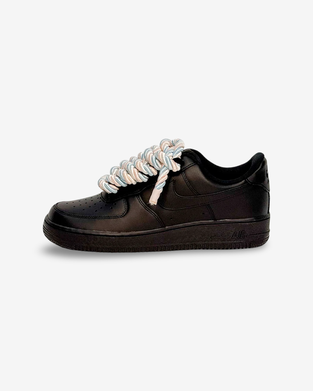 Air Force Black Corda Laces LOLLIPOP