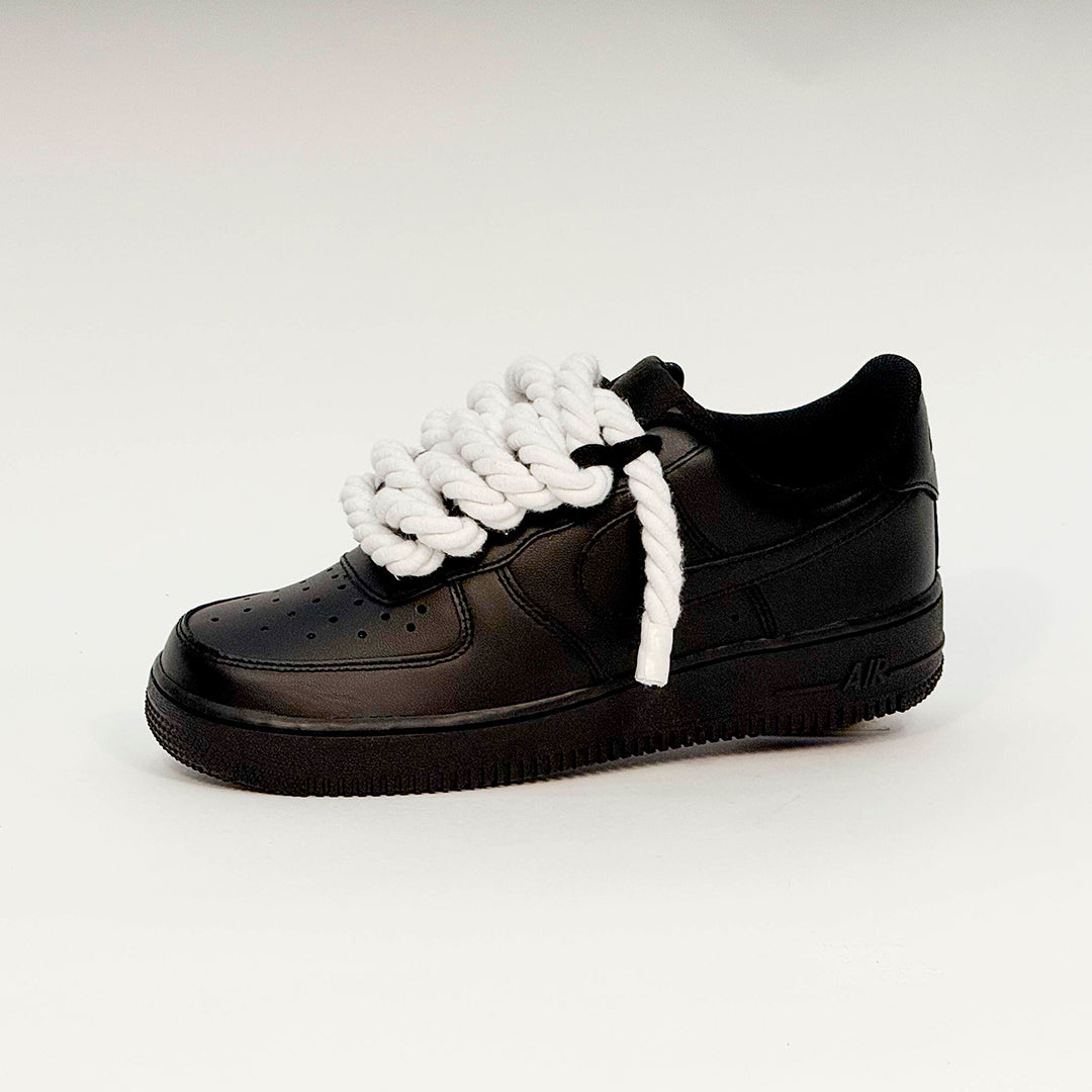 Air Force Black 07 Corda Laces Bianca