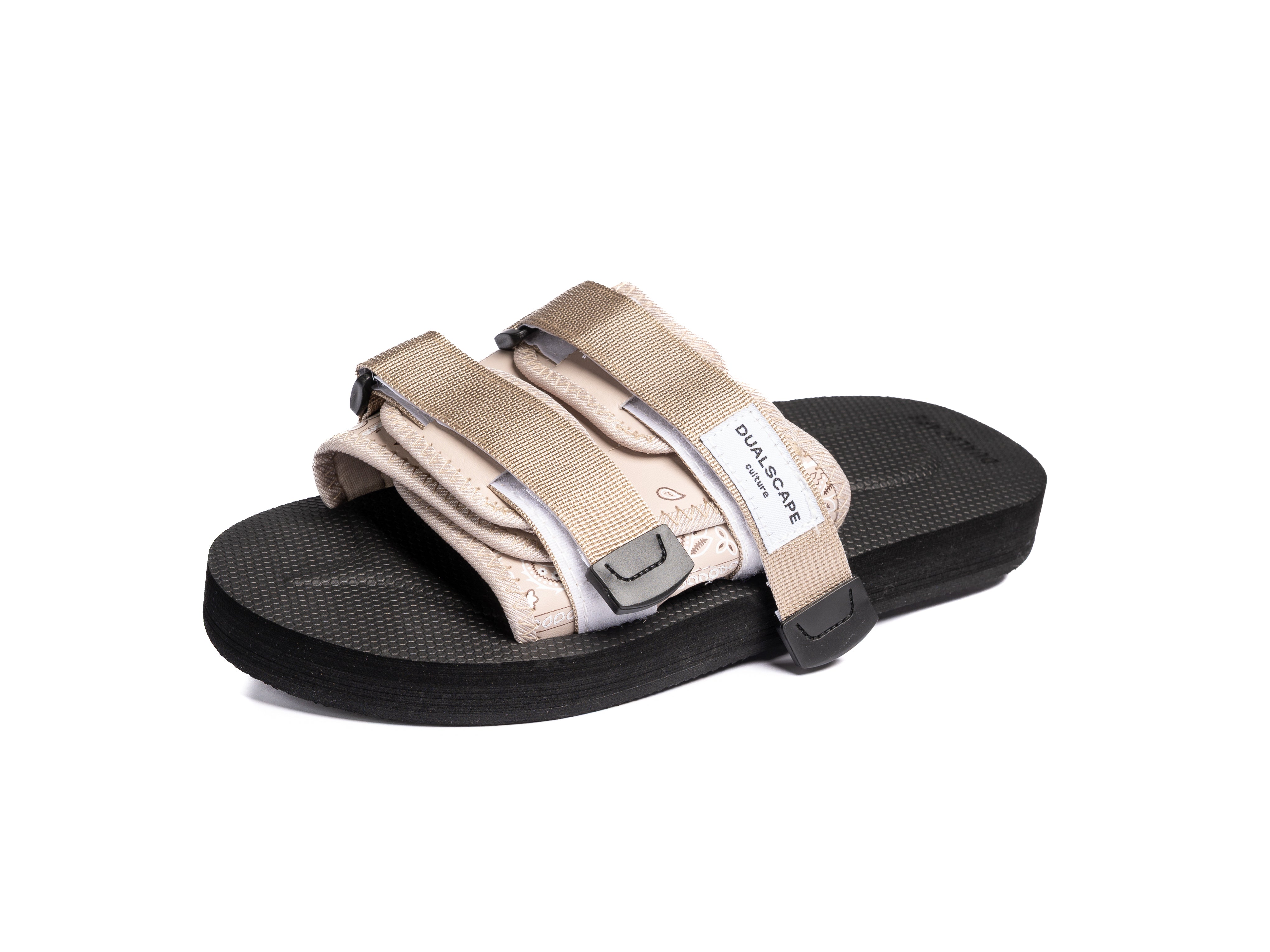 DUALSCAPE SLIPPERS - BANDANA NERO/BEIGE