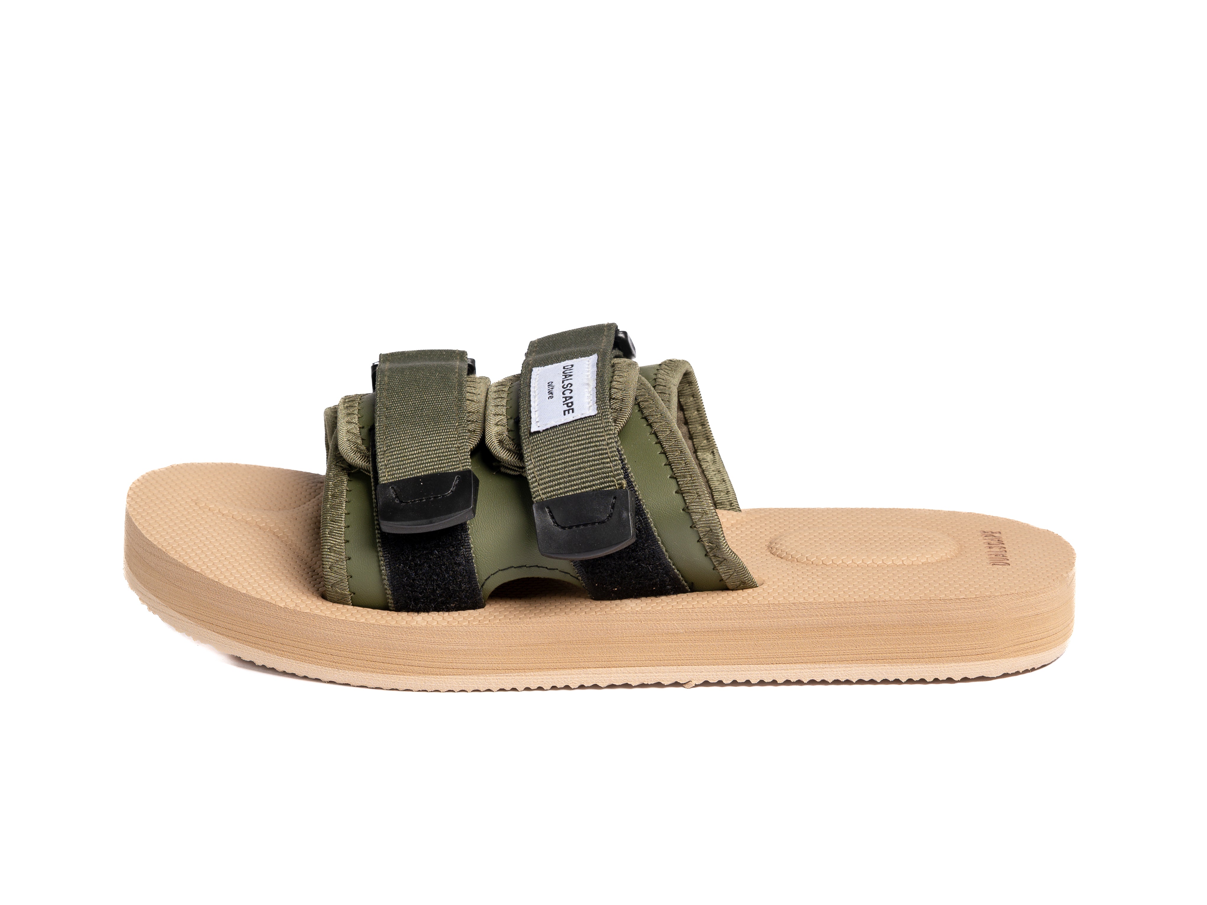 DUALSCAPE SLIPPERS - TINTA UNITA BEIGE/VERDE