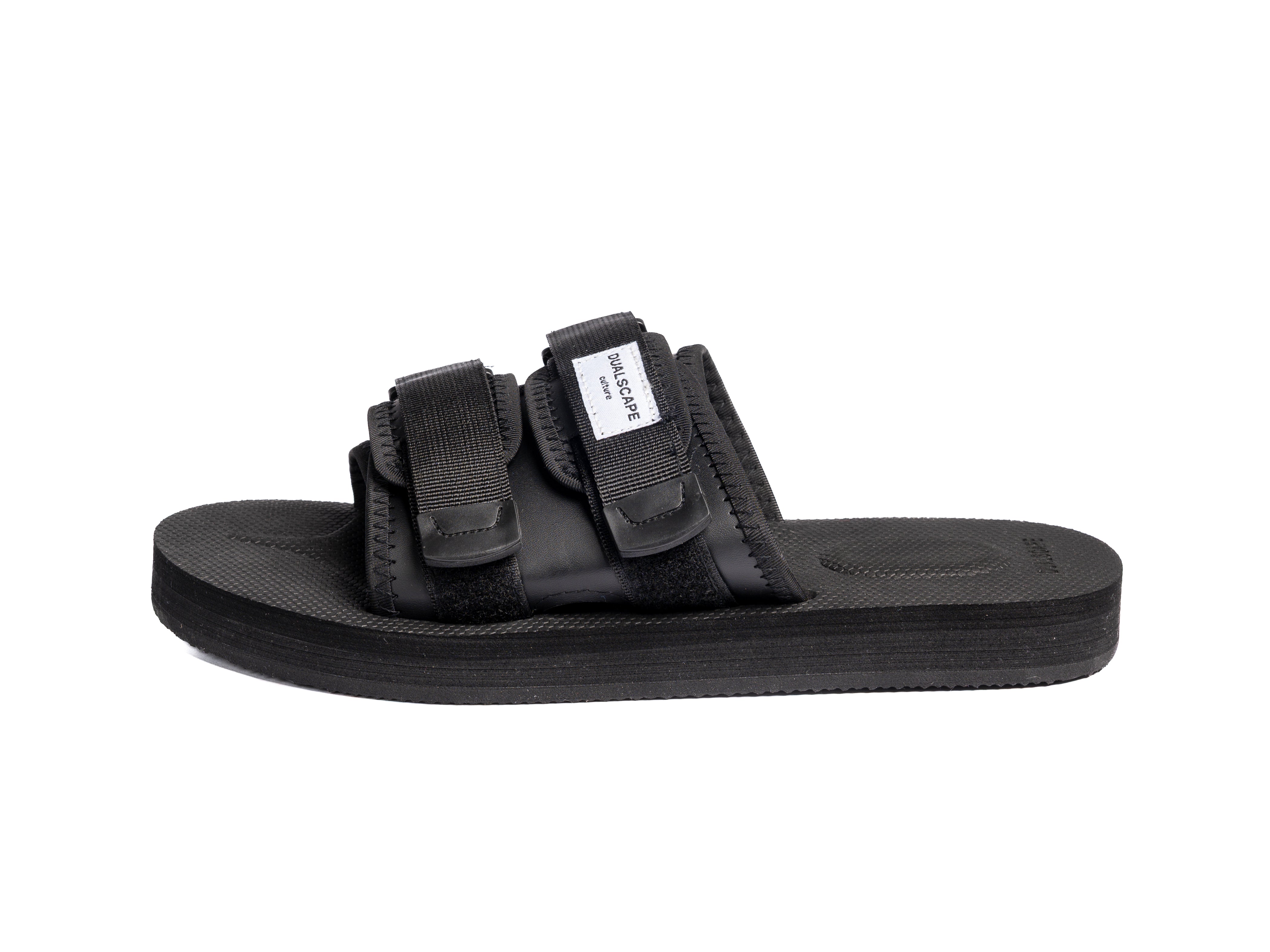 DUALSCAPE SLIPPERS - TINTA UNITA NERO/NERO