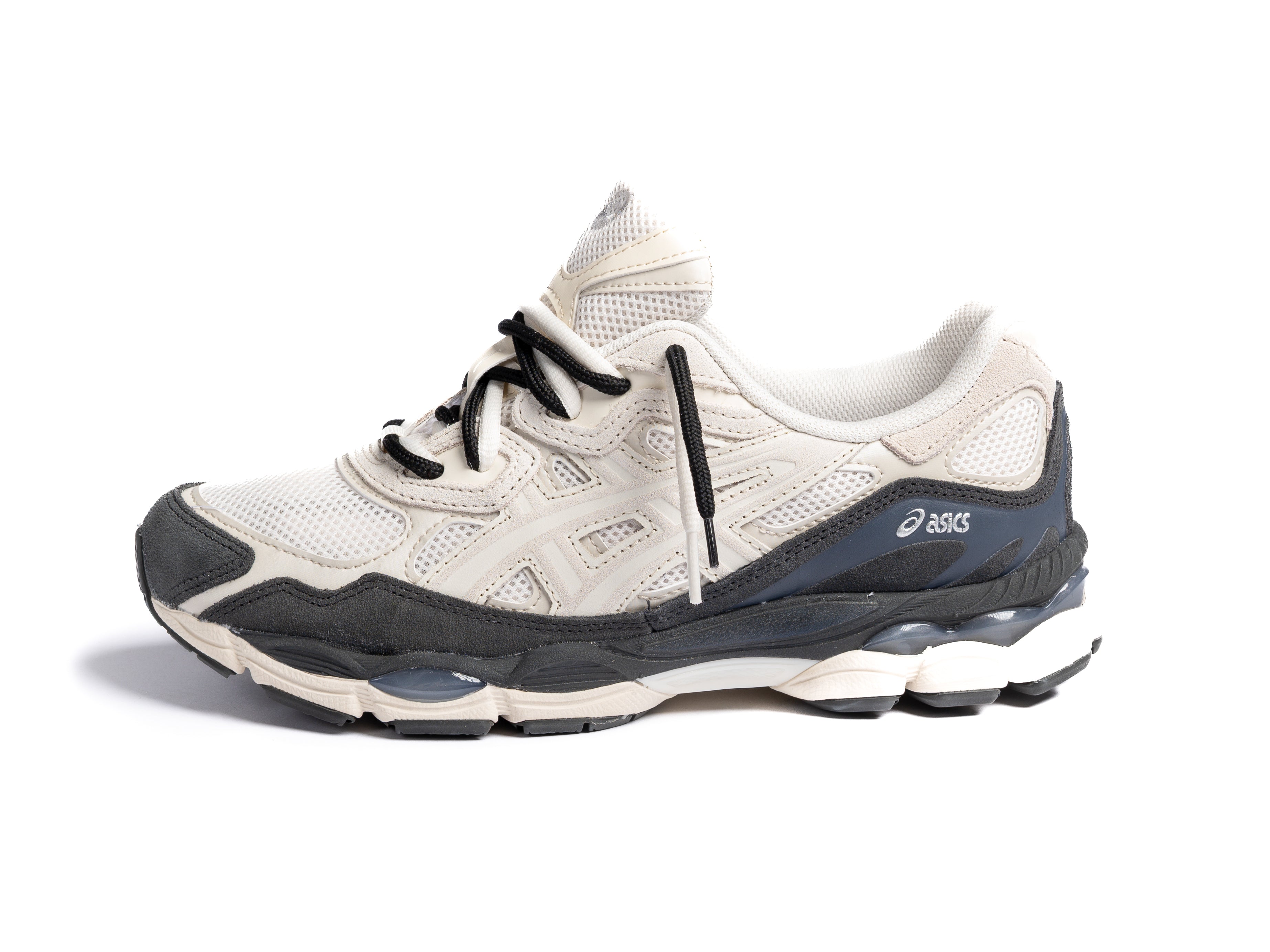 ASICS GEL-NYC WHITE SMOKE GREY DOUBLE LACES