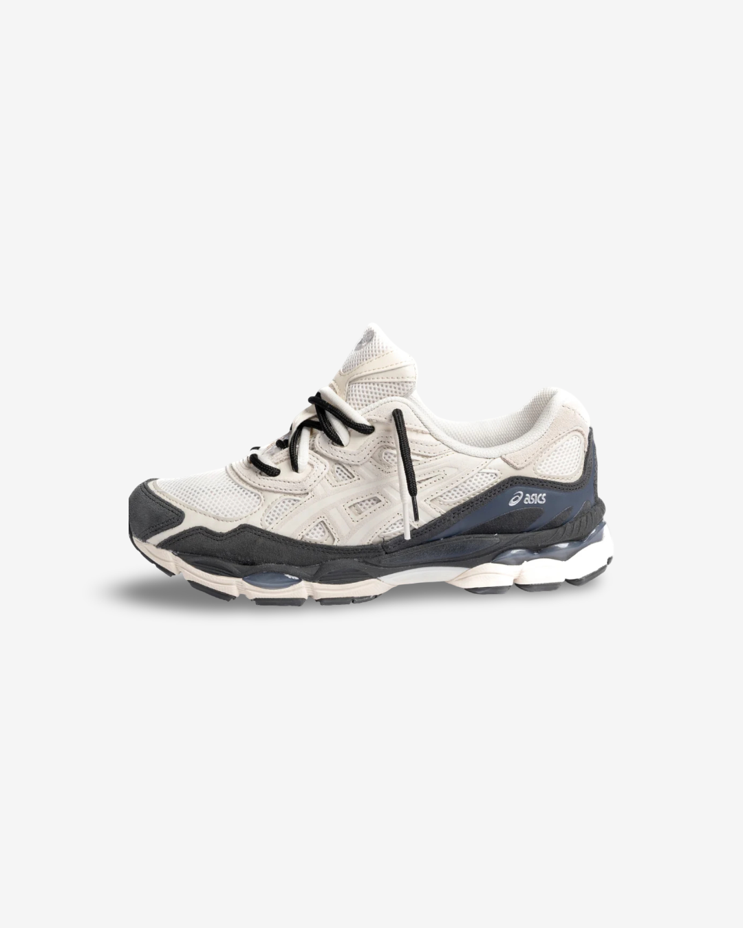 ASICS GEL-NYC WHITE SMOKE GREY DOUBLE LACES
