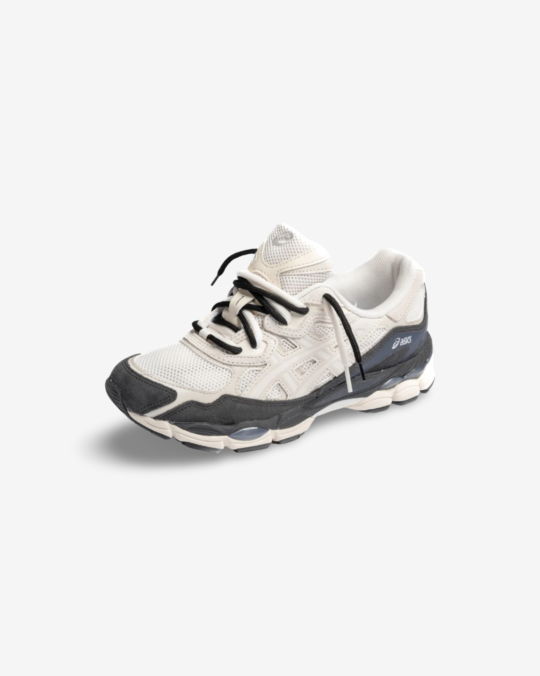 ASICS GEL-NYC WHITE SMOKE GREY DOUBLE LACES