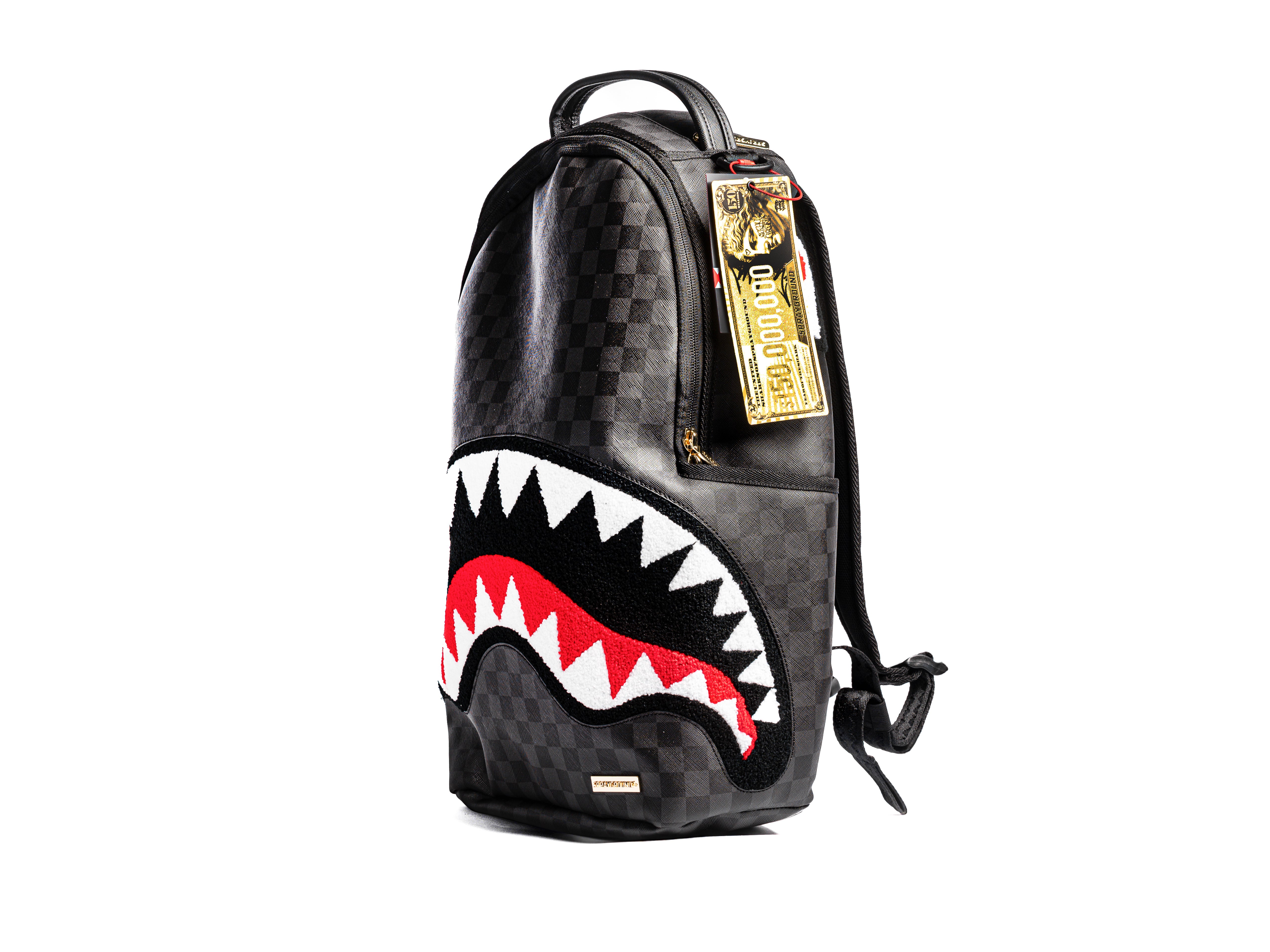 ZAINO SPRAYGROUND CENTRAL SHARK CHENILLE