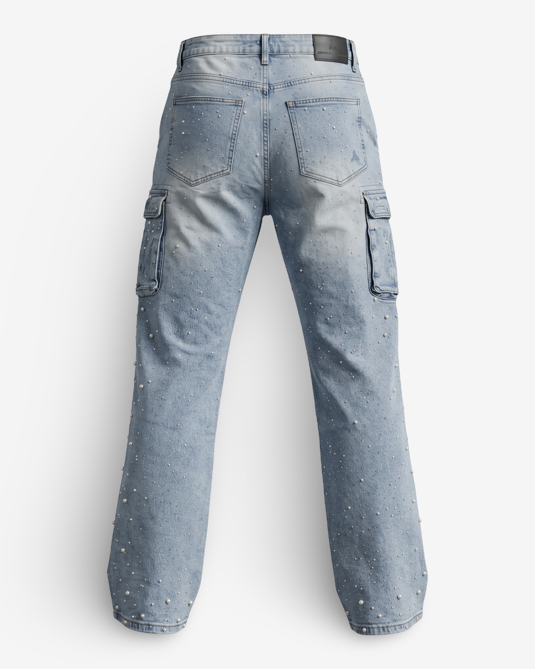 PAPER MONEY - PEARL CRYSTAL PANTS DENIM