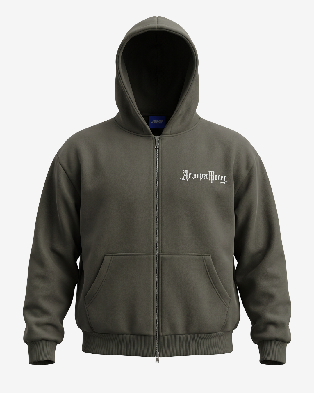 ART SUPERMONEY ZIP HOODIE T-BAR IRON