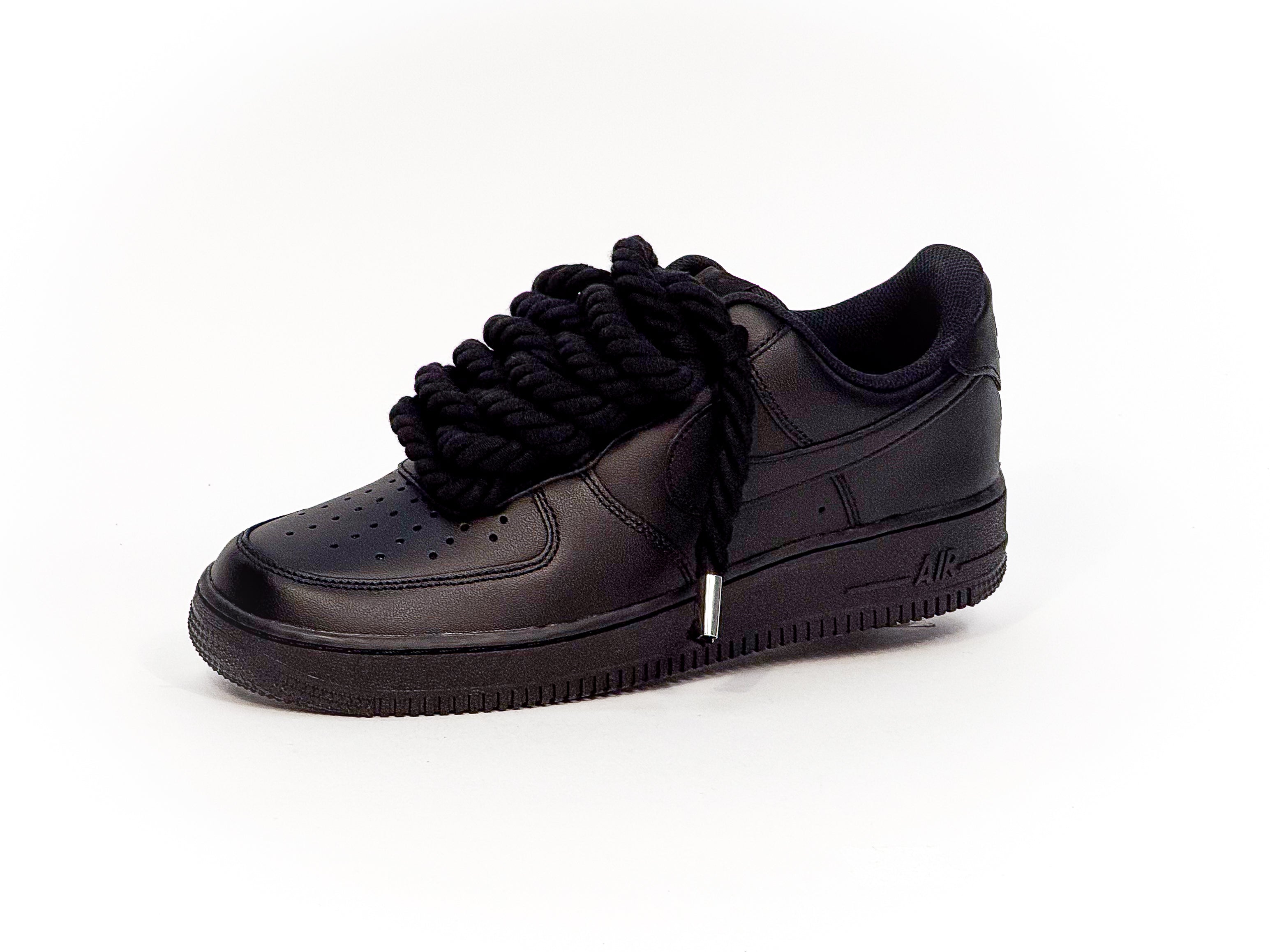 Air Force Black 07 Corda Laces Nera