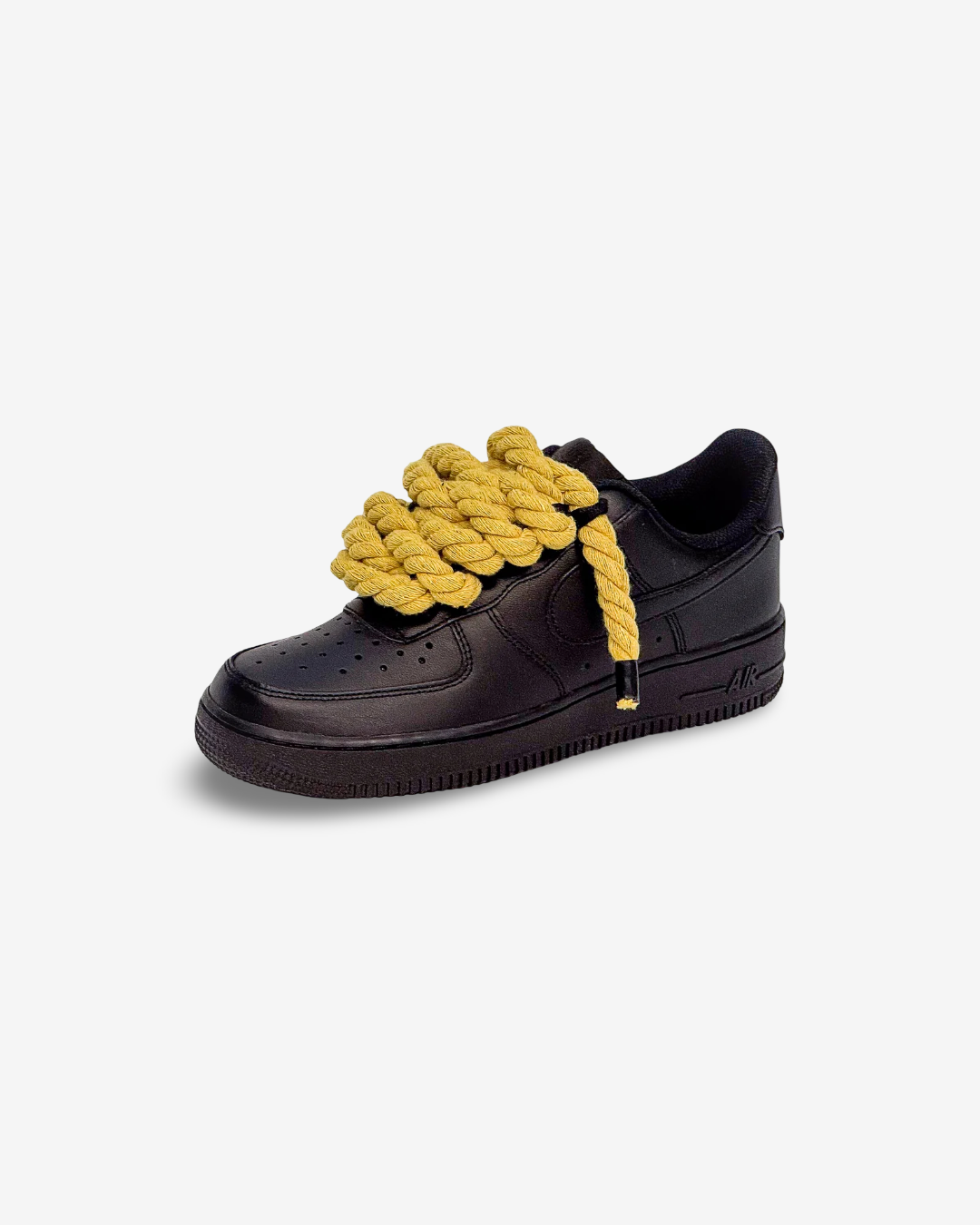 Air Force Black Corda Laces YELLOW