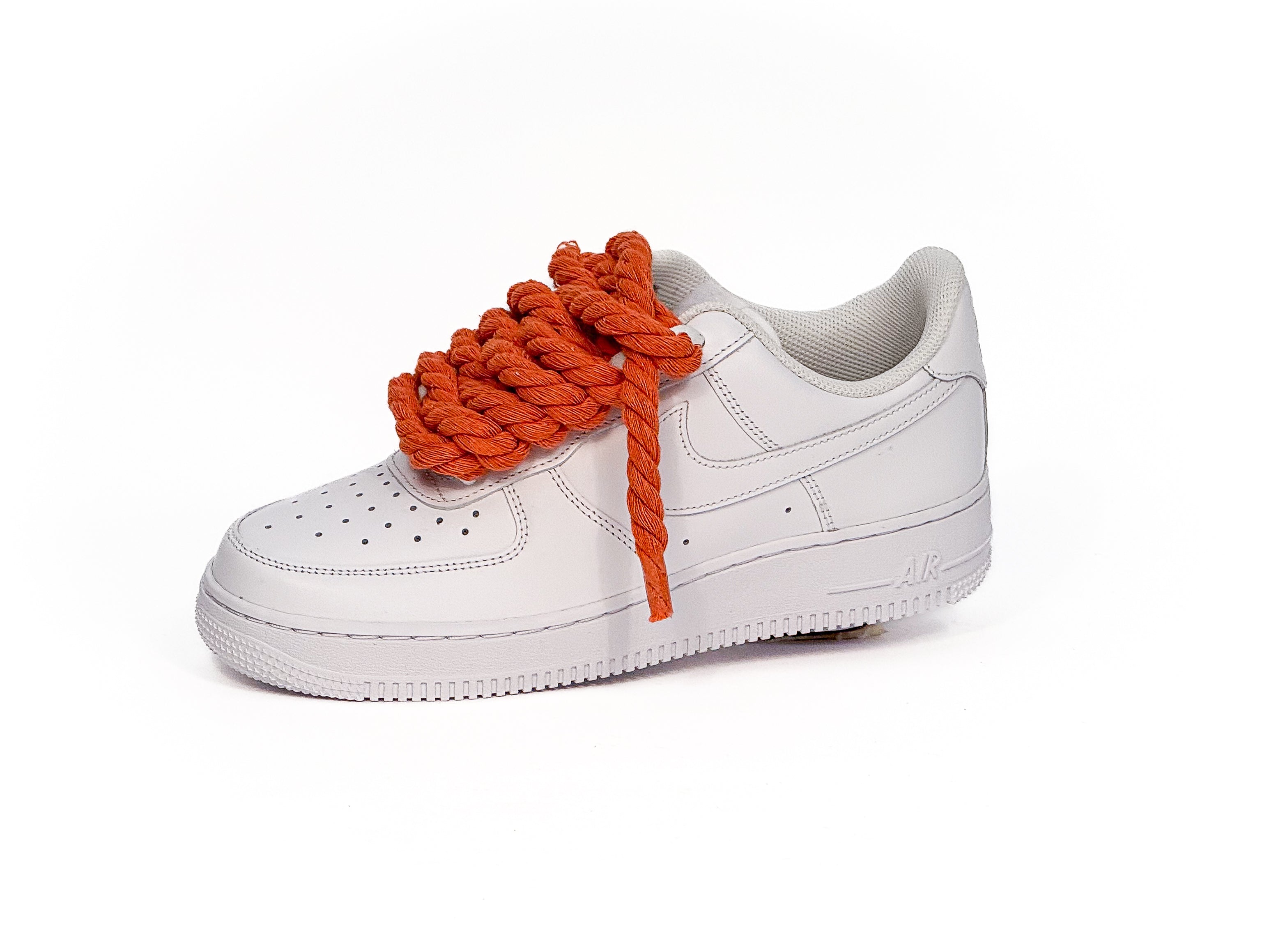 Air Force White Corda Laces ORANGE