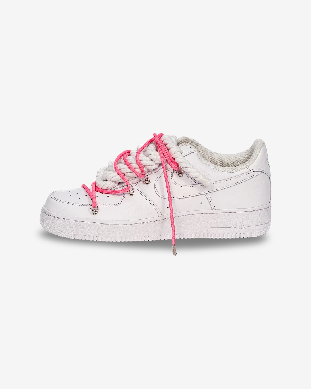 Air Force 1 Corda Laces White W/Pink Overlaces