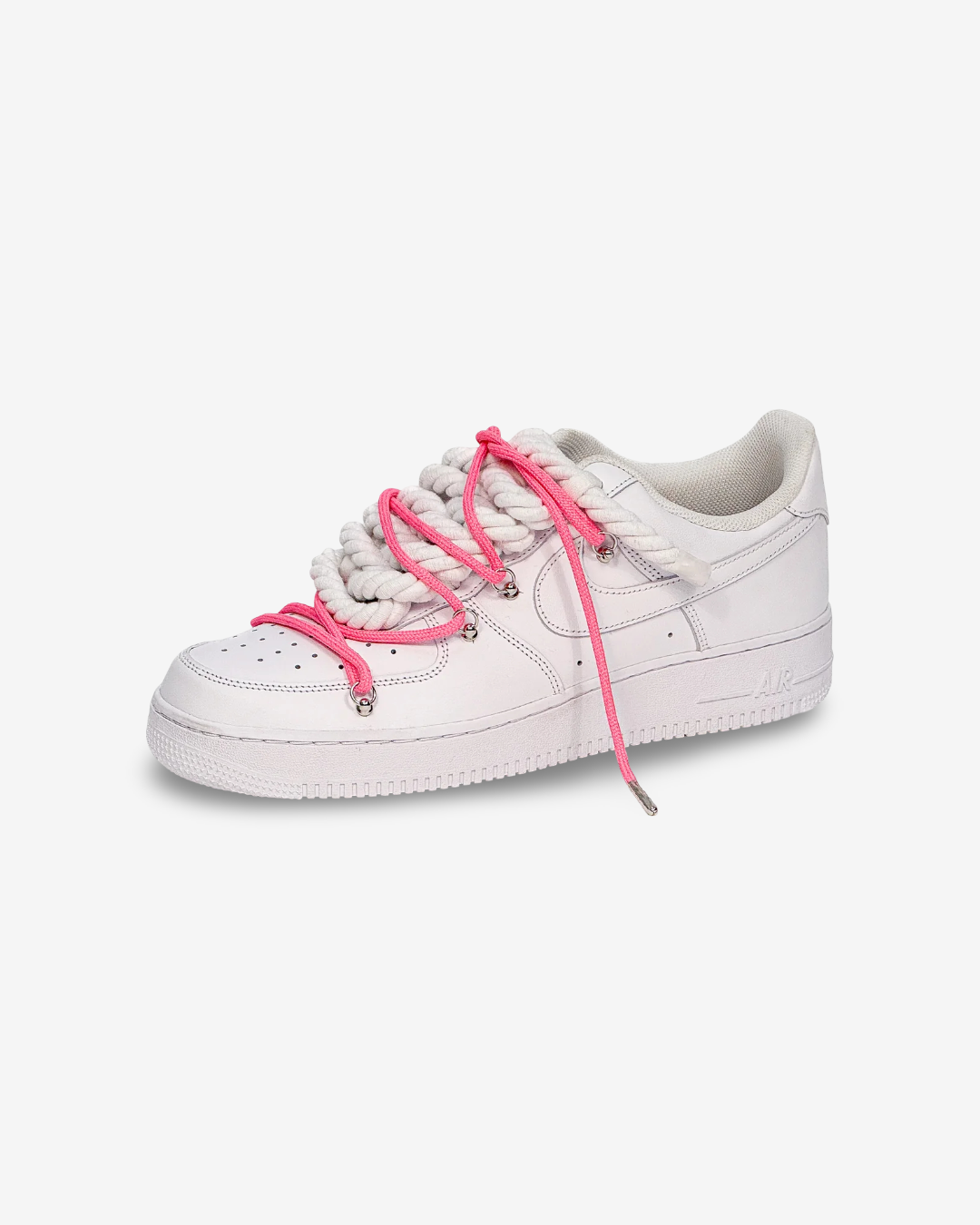 Air Force 1 Corda Laces White W/Pink Overlaces