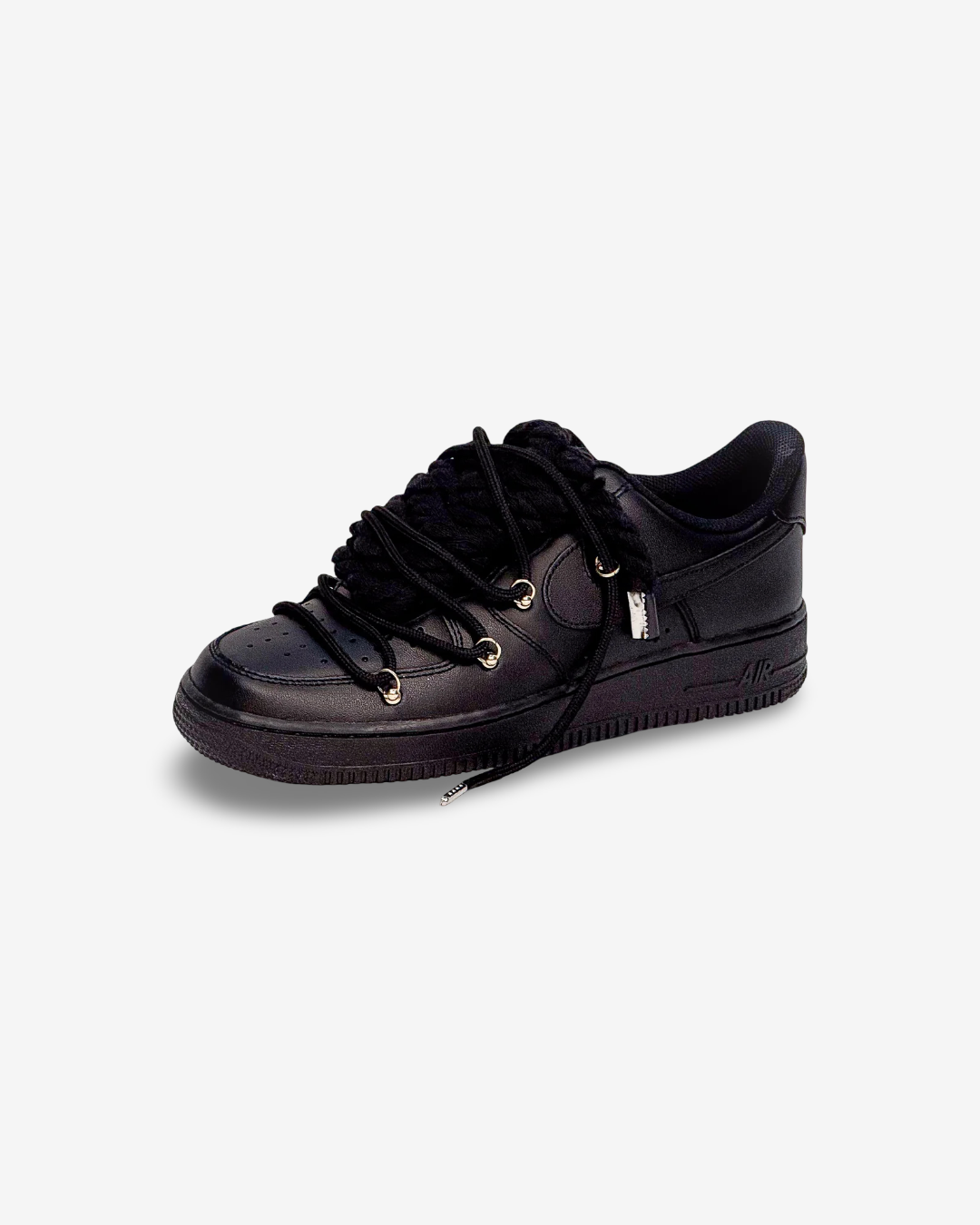 Air Force Black W/ BLACK Overlaces
