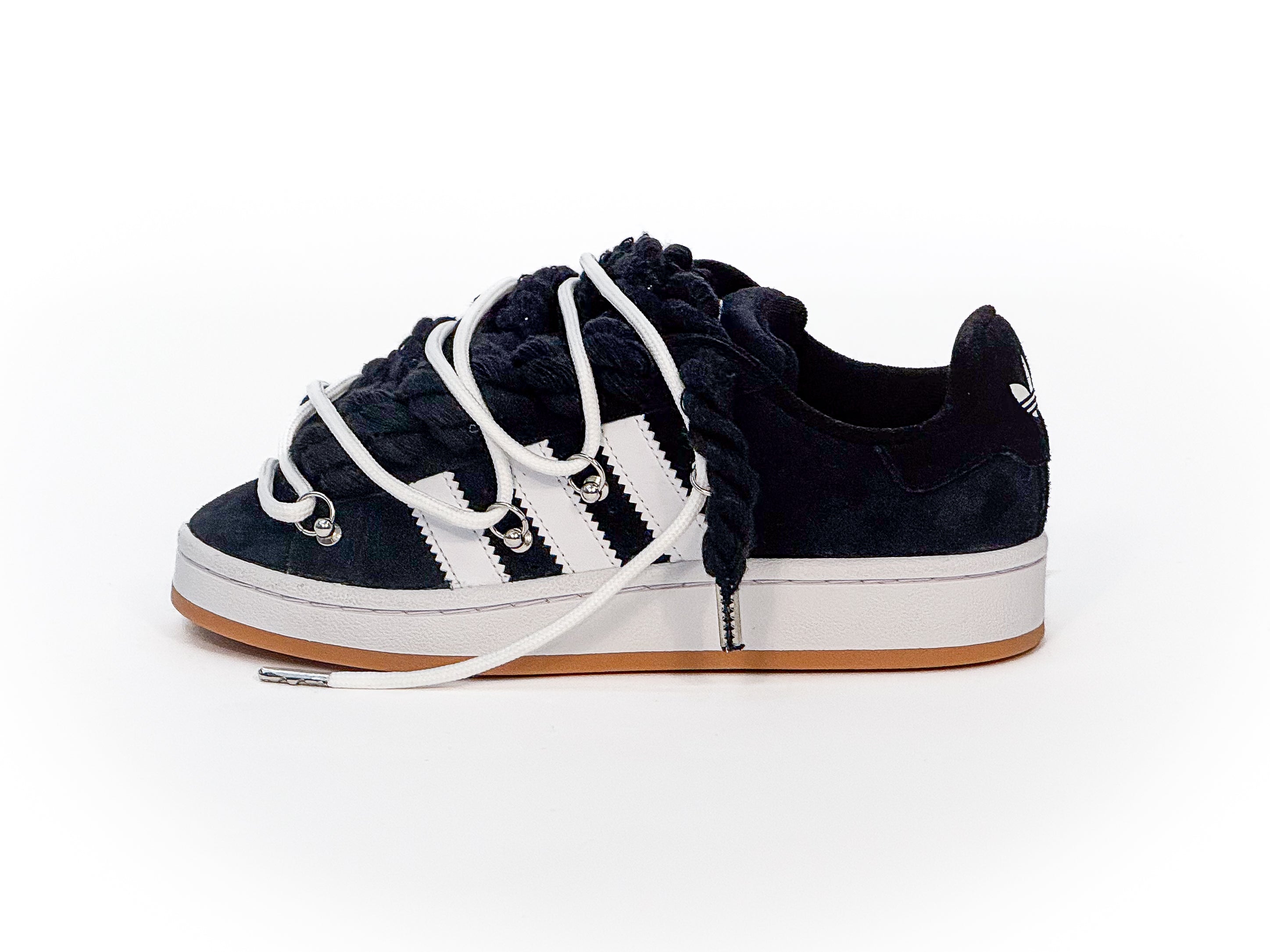 Adidas Campus 00s Black Corda W/White Overlaces